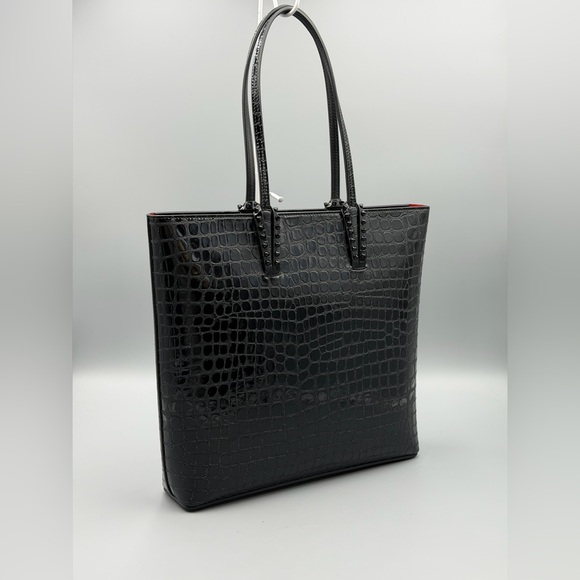 Christian Louboutin Handbags - Christian Louboutin Croc Embossed Shiny Leather Tote
